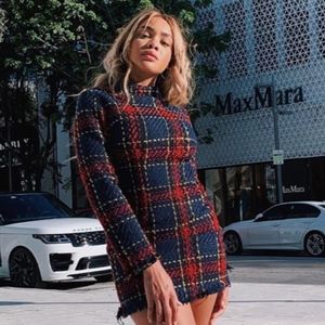 Plaid mini Dress